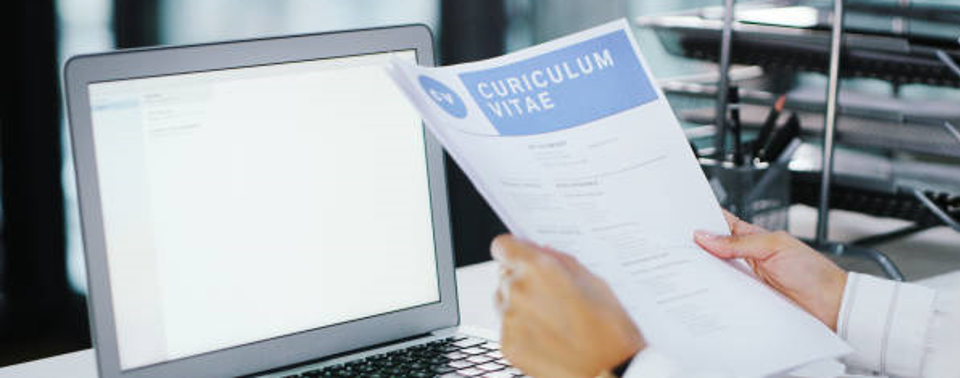 Foto af en ansøgning