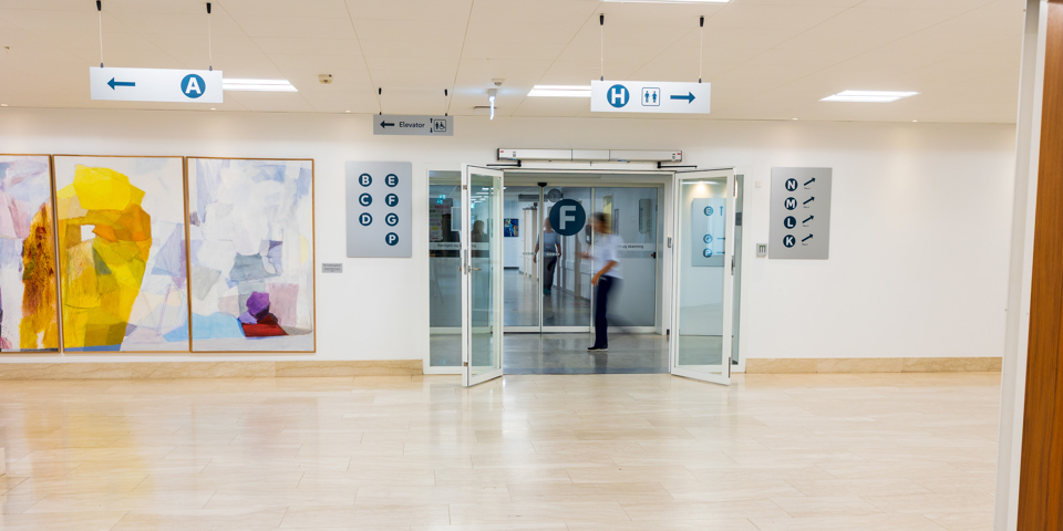 Gang på Middelfart Nærhospital 