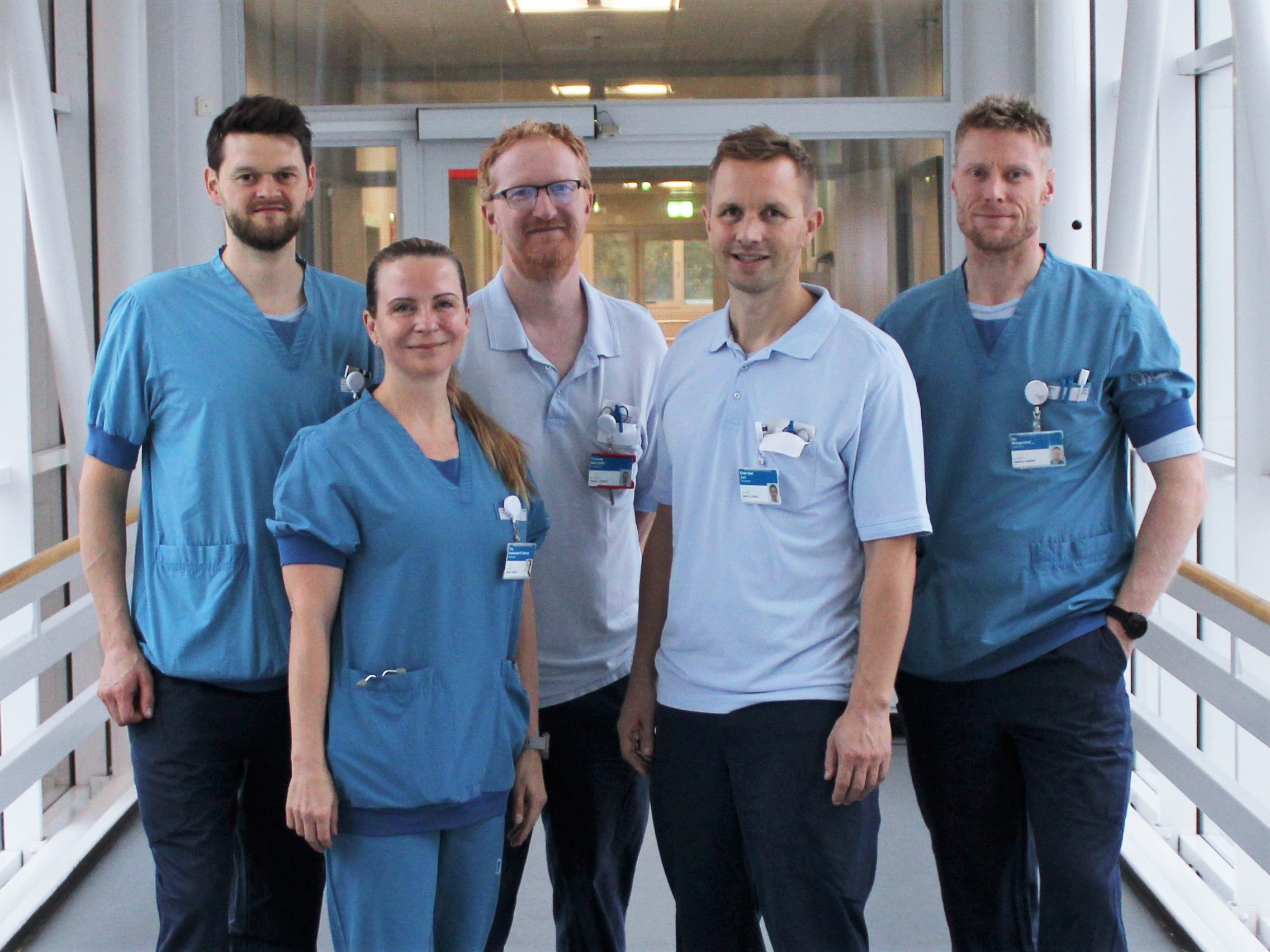 Gruppefoto af behandlere i Idrætskirurgisk Enhed
