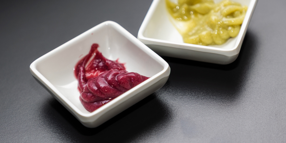 Flere dip-varianter i skåle