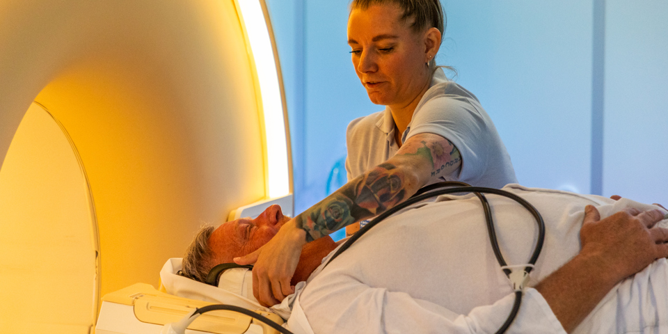 Patient ligger i scanner