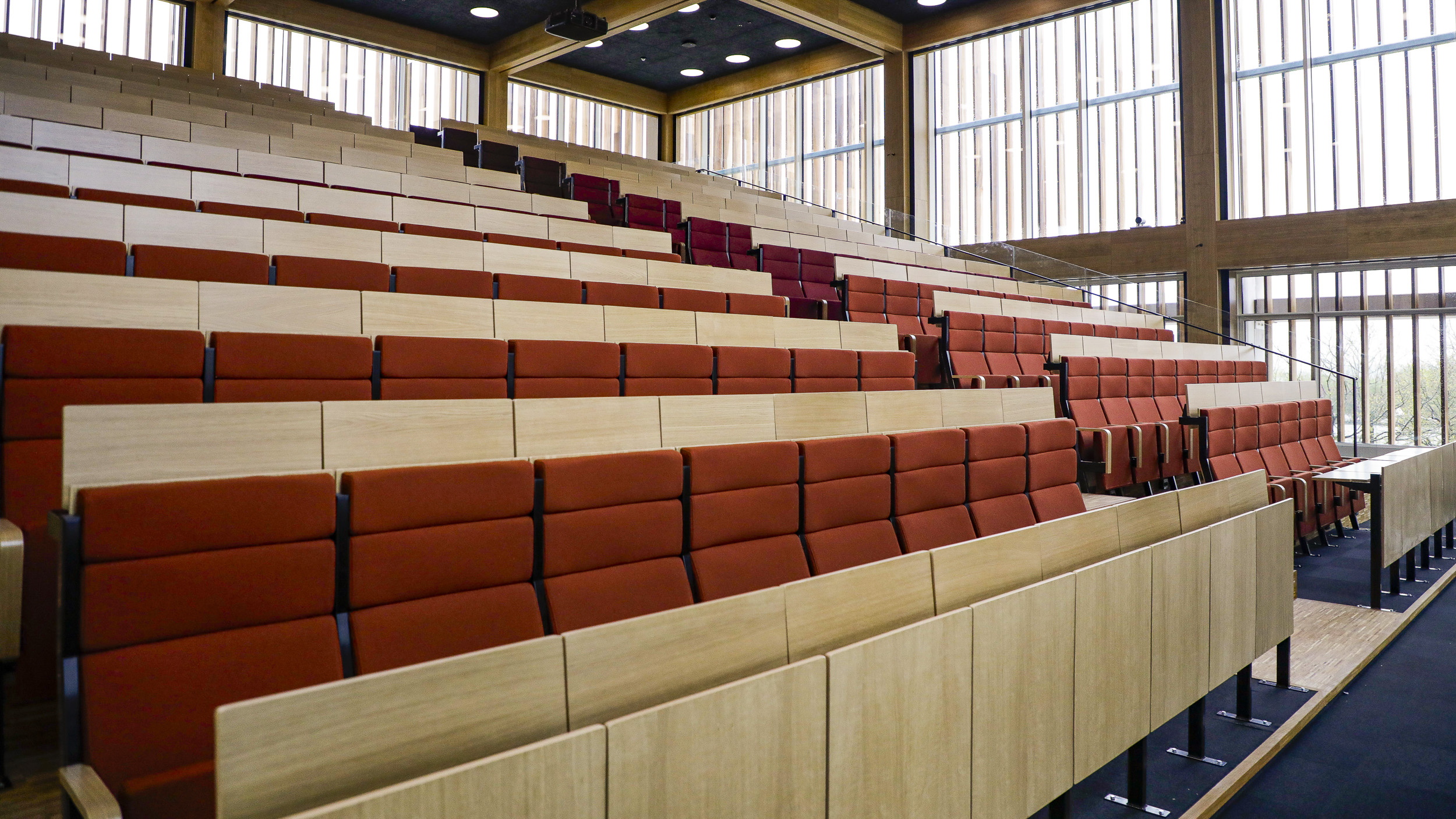 Stolerækker i auditorium