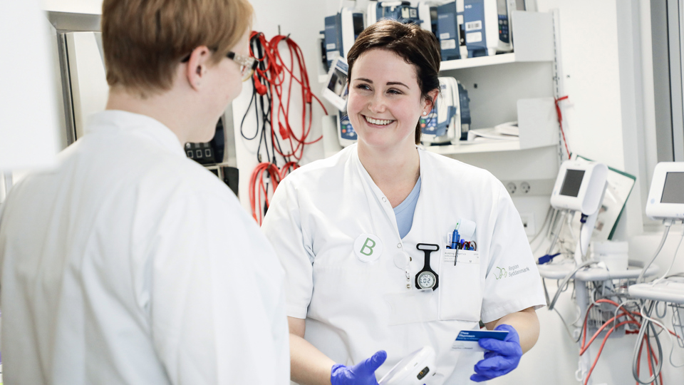 Dialog mellem to social- og sundhedsassistenter